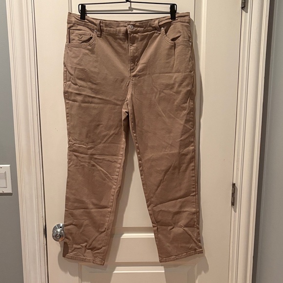 Gloria Vanderbilt Pants - Gloria Vanderbilt Women's Tan Chinos